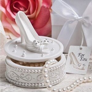 Magical Shoe Trinket Box Gift Christening Baptism Religious Baby Shower Favor